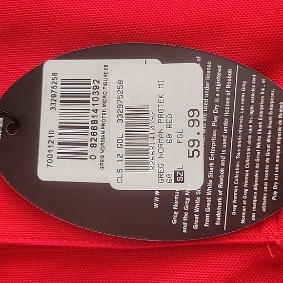 NWT Greg Norman Golf Shirt L - Picture 8 of 8